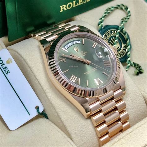 rolex president green dial for sale|olive dial day date.